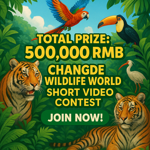 常德野生动物世界短视频大赛火热开启,总奖金50万等你挑战